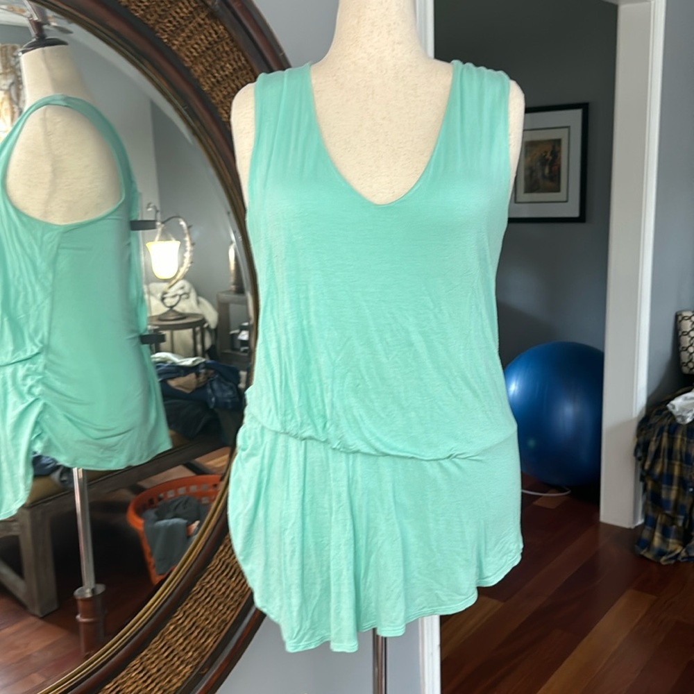 Maurice’s Draped Pastel Green Sleeveless Top